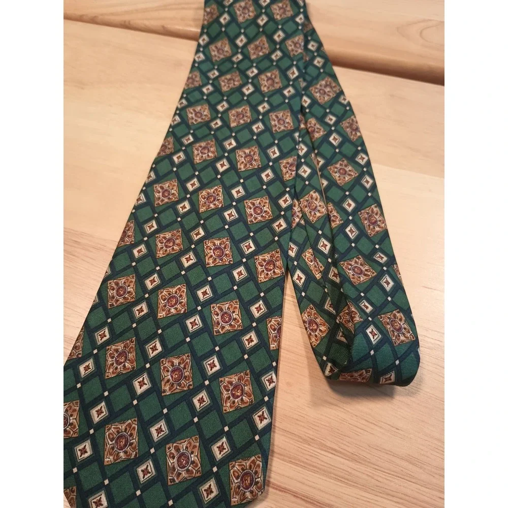 Alexander Julian Colours Abstract Multi-Colored Silk Tie‎ Print Classic